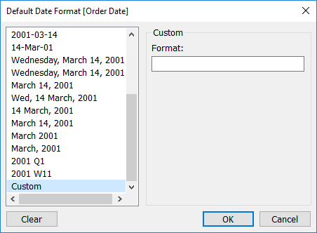 Date from format get online date Standard date